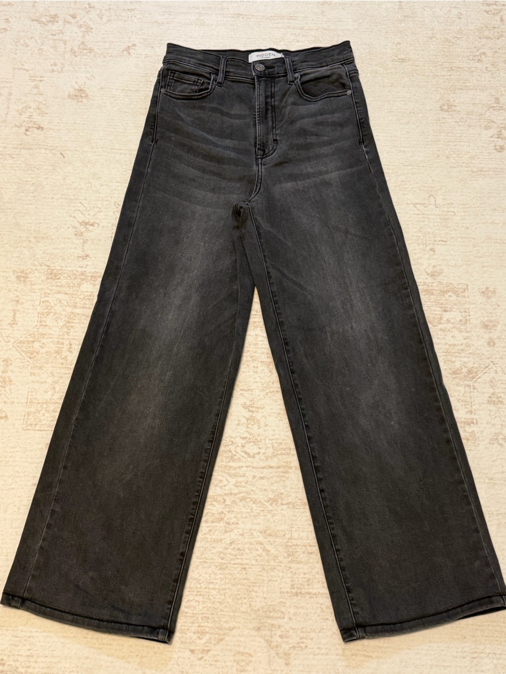 Hidden Women's Black Wide-Leg Jeans